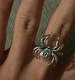 Silver Spider Ring